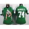 [Portrait Fashion] MANGOLD NY-Jet #74 Womens Football Jersey - Nick Mangold Womens Football Jersey (Green)_Free Shipping