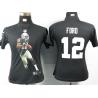 [Portrait Fashion] FORD Oakland #12 Womens Football Jersey - Jacoby Ford Womens Football Jersey (Black)_Free Shipping