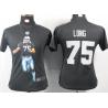 [Portrait Fashion] LONG Oakland #75 Womens Football Jersey - Howie Long Womens Football Jersey (Black)_Free Shipping