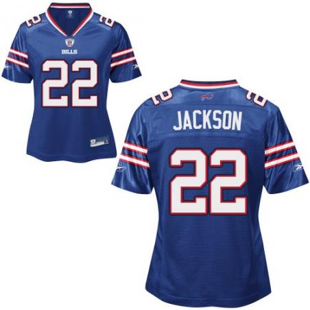 [Rbk Team Jersey] JACKSON Buffalo #22 Womens Football Jersey - Fred Jackson Womens Football Jersey (Light Blue)_Free Shipping