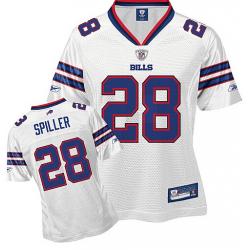 [Rbk Team Jersey] SPILLER Buffalo #28 Womens Football Jersey - C.J. Spiller Womens Football Jersey (White)_Free Shipping