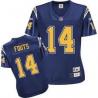 [Rbk Team Jersey] FOUTS San Diego #14 Womens Football Jersey - Dan Fouts Womens Football Jersey (Navy Blue)_Free Shipping