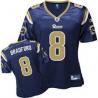 [Rbk Team Jersey] BRADFORD St Louis #8 Womens Football Jersey - Sam Bradford Womens Football Jersey (Blue)_Free Shipping