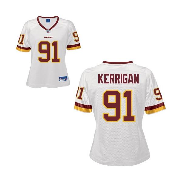 [Rbk Team Jersey] KERRIGAN Washington #91 Womens Football Jersey - Ryan Kerrigan Womens Football Jersey (White)_Free Shipping