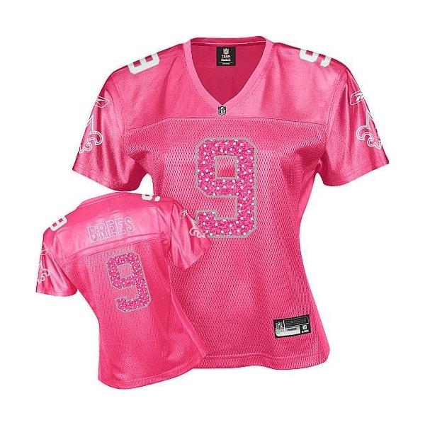 pink drew brees jersey