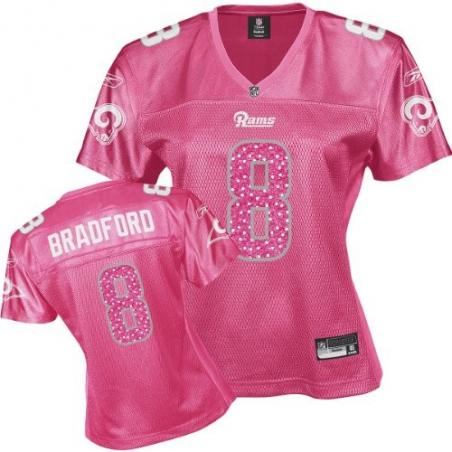 [Sweetheart] BRADFORD St Louis #8 Womens Football Jersey - Sam Bradford Womens Football Jersey (Red)_Free Shipping