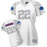 [Zebra Field Flirt] JACKSON Buffalo #22 Womens Football Jersey - Fred Jackson Womens Football Jersey (White)_Free Shipping