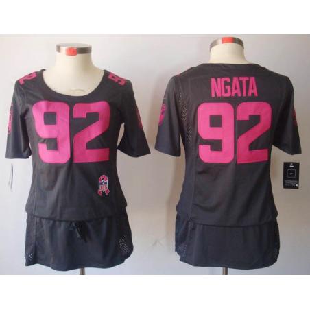 [BCA DRESS] NGATA Baltimore #92 Womens Football Jersey - Haloti Ngata Womens Football Jersey (Grey)_Free Shipping