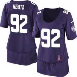 [BCA DRESS] NGATA Baltimore #92 Womens Football Jersey - Haloti Ngata Womens Football Jersey (Purple)_Free Shipping