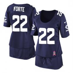 [BCA DRESS] FORTE Chicago #22 Womens Football Jersey - Matt Forte Womens Football Jersey (Blue)_Free Shipping