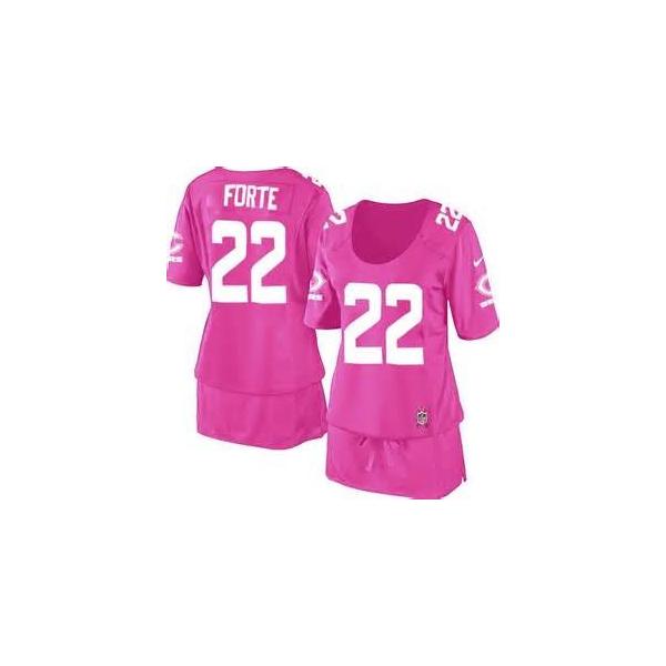 [BCA DRESS] FORTE Chicago #22 Womens Football Jersey - Matt Forte Womens Football Jersey (Pink)_Free Shipping