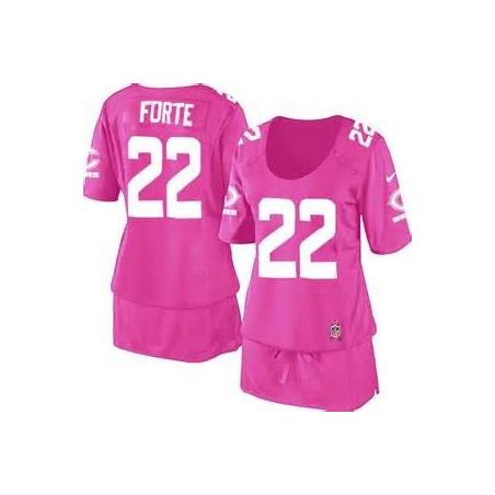 [BCA DRESS] FORTE Chicago #22 Womens Football Jersey - Matt Forte Womens Football Jersey (Pink)_Free Shipping