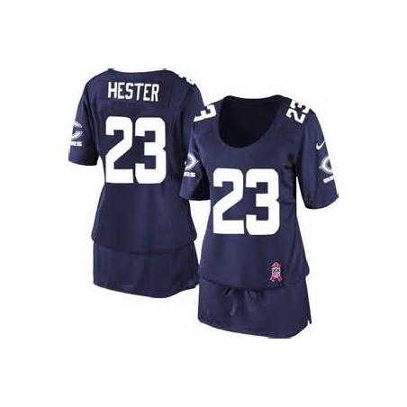 [BCA DRESS] HESTER Chicago #23 Womens Football Jersey - Devin Hester Womens Football Jersey (Blue)_Free Shipping