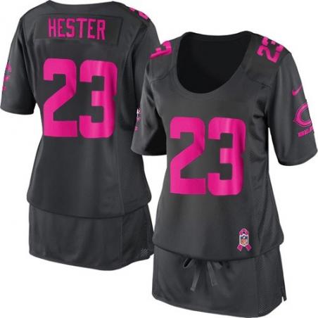 [BCA DRESS] HESTER Chicago #23 Womens Football Jersey - Devin Hester Womens Football Jersey (Grey)_Free Shipping