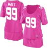 [BCA DRESS] WATT Houston #99 Womens Football Jersey - J.J Watt Womens Football Jersey (Pink)_Free Shipping