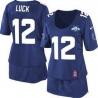 [BCA DRESS] LUCK Indianapolis #12 Womens Football Jersey - Andrew Luck Womens Football Jersey (Blue)_Free Shipping