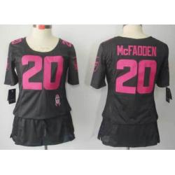 [BCA DRESS] MCFADDEN Oakland #20 Womens Football Jersey - Darren McFadden Womens Football Jersey (Grey)_Free Shipping