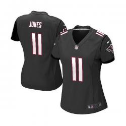 [Game] JONES Atlanta #11 Womens Football Jersey - Julio Jones Womens Football Jersey (Black)_Free Shipping