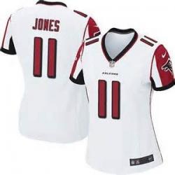 [Game] JONES Atlanta #11 Womens Football Jersey - Julio Jones Womens Football Jersey (White)_Free Shipping