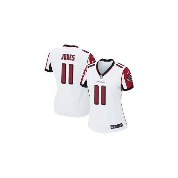 [Game] JONES Atlanta #11 Womens Football Jersey - Julio Jones Womens Football Jersey (White)_Free Shipping