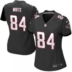 [Game] WHITE Atlanta #84 Womens Football Jersey - Roddy White Womens Football Jersey (Black)_Free Shipping