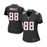 [Game] GONZALEZ Atlanta #88 Womens Football Jersey - Tony Gonzalez Womens Football Jersey (Black)_Free Shipping