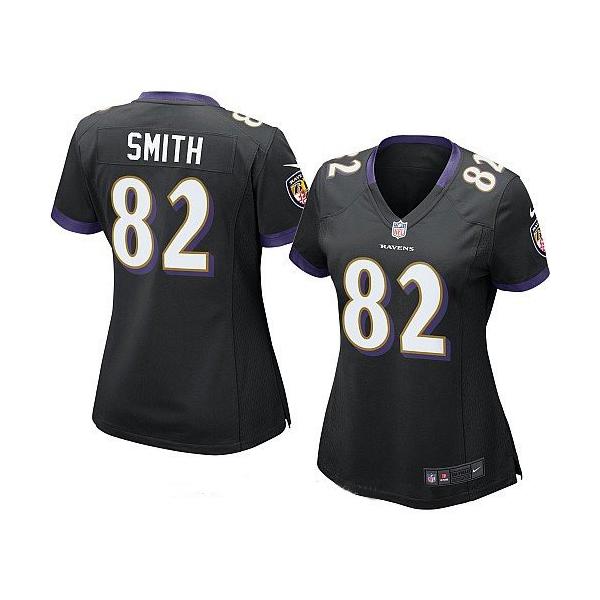 [Game] SMITH Baltimore #82 Womens Football Jersey - Torrey Smith Womens Football Jersey (Black)_Free Shipping