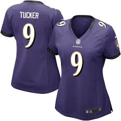 [Game] TUCKER Baltimore #9 Womens Football Jersey - Justin Tucker Womens Football Jersey (Purple)_Free Shipping