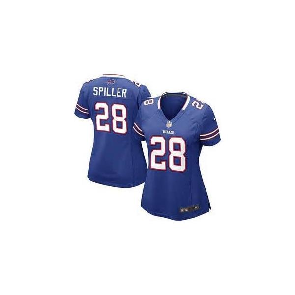 [Game] SPILLER Buffalo #28 Womens Football Jersey - C.J. Spiller Womens Football Jersey (Blue)_Free Shipping