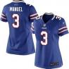 [Game] MANUEL Buffalo #3 Womens Football Jersey - E.J. Manuel Womens Football Jersey (Blue)_Free Shipping