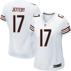 [Game] JEFFERY Chicago #17 Womens Football Jersey - Alshon Jeffery Womens Football Jersey (White)_Free Shipping