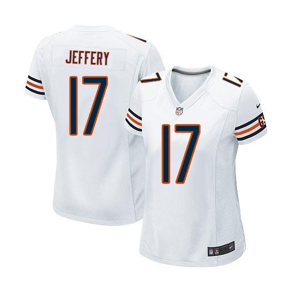 [Game] JEFFERY Chicago #17 Womens Football Jersey - Alshon Jeffery Womens Football Jersey (White)_Free Shipping