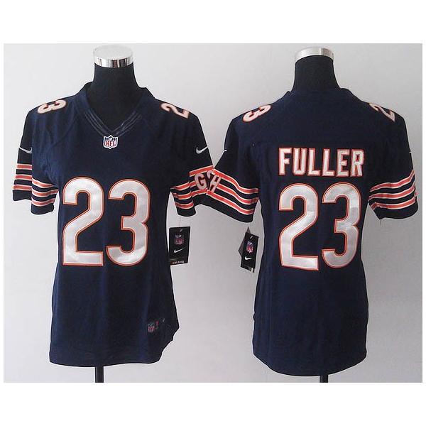 [Game] FULLER Chicago #23 Womens Football Jersey - Kyle Fuller Womens Football Jersey (Blue)_Free Shipping