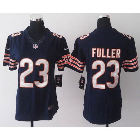 [Game] FULLER Chicago #23 Womens Football Jersey - Kyle Fuller Womens Football Jersey (Blue)_Free Shipping