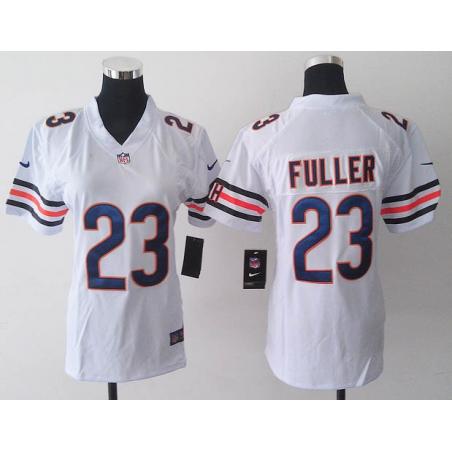 [Game] FULLER Chicago #23 Womens Football Jersey - Kyle Fuller Womens Football Jersey (White)_Free Shipping