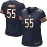 [Game] BRIGGS Chicago #55 Womens Football Jersey - Lance Briggs Womens Football Jersey (Blue)_Free Shipping