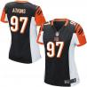 [Game] ATKINS Cincinnati #97 Womens Football Jersey - Geno Atkins Womens Football Jersey (Black)_Free Shipping