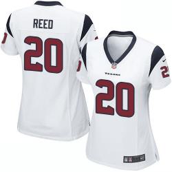 [Game] REED Houston #20 Womens Football Jersey - Ed Reed Womens Football Jersey (White)_Free Shipping