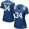 [Game] RICHARDSON Indianapolis #34 Womens Football Jersey - Trent Richardson Womens Football Jersey (Blue)_Free Shipping