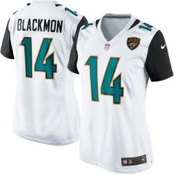 [Game] BLACKMON Jacksonville #14 Womens Football Jersey - Justin Blackmon Womens Football Jersey (White, NEW)_Free Shipping