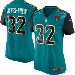 [Game] JONES-DREW Jacksonville #32 Womens Football Jersey - Maurice Jones-Drew Womens Football Jersey (Green, NEW)_Free Shipping