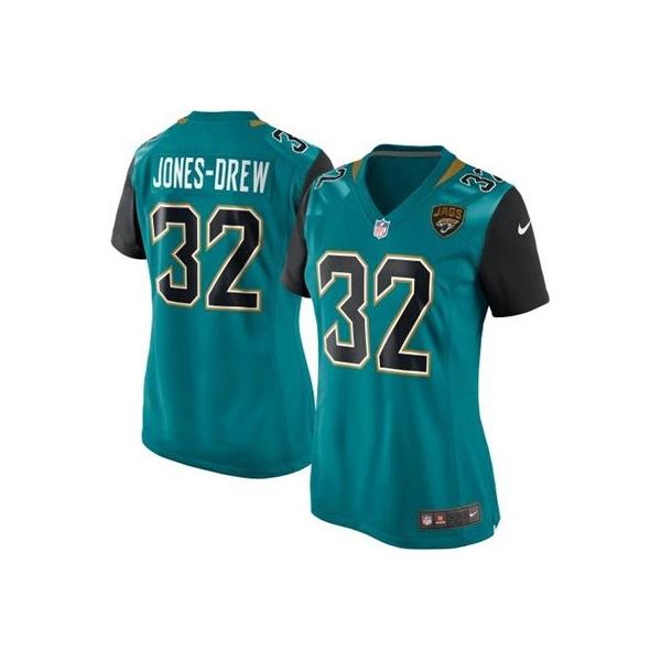 [Game] JONES-DREW Jacksonville #32 Womens Football Jersey - Maurice Jones-Drew Womens Football Jersey (Green, NEW)_Free Shipping