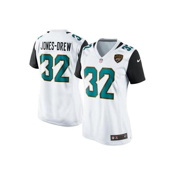 [Game] JONES-DREW Jacksonville #32 Womens Football Jersey - Maurice Jones-Drew Womens Football Jersey (White, NEW)_Free Shipping