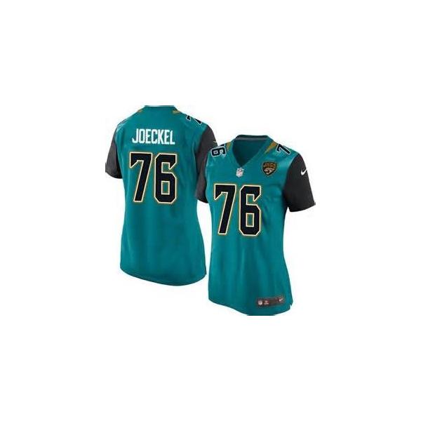 [Game] JOECKEL Jacksonville #76 Womens Football Jersey - Luke Joeckel Womens Football Jersey (Blue, NEW)_Free Shipping