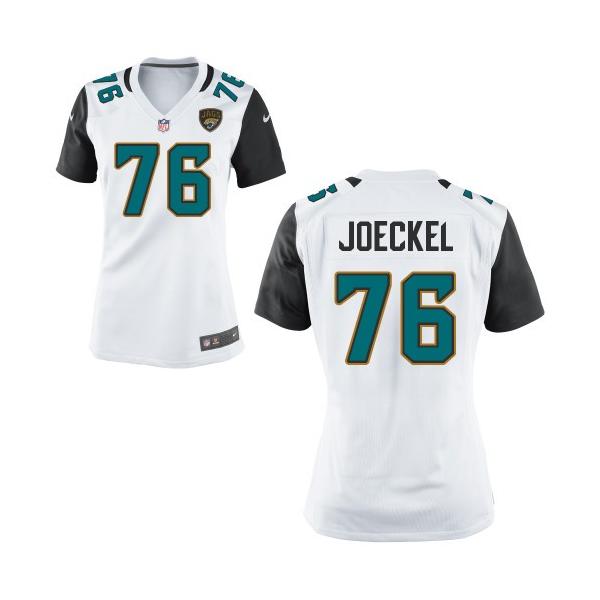 [Game] JOECKEL Jacksonville #76 Womens Football Jersey - Luke Joeckel Womens Football Jersey (White, NEW)_Free Shipping