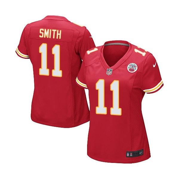 [Game]KC #11 Alex Smith womens jersey Free shipping Small