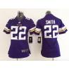 [Game] SMITH Minnesota #22 Womens Football Jersey - Harrison Smith Womens Football Jersey (Purple, new)_Free Shipping