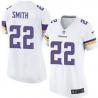 [Game] SMITH Minnesota #22 Womens Football Jersey - Harrison Smith Womens Football Jersey (White, new)_Free Shipping