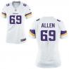 [Game] ALLEN Minnesota #69 Womens Football Jersey - Jared Allen Womens Football Jersey (White, new)_Free Shipping