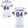 [Game] PATTERSON Minnesota #84 Womens Football Jersey - Cordarrelle Patterson Womens Football Jersey (White, new)_Free Shipping